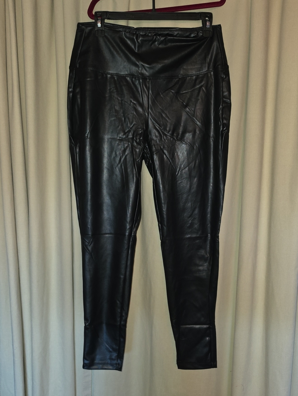 Zenana Outfitters Black Faux Leather High-Waist Leggings